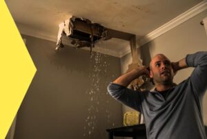 Man worried about Leaking Ceiling